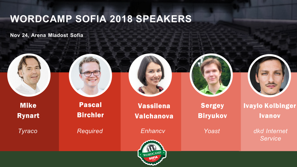 WordCamp Sofia 2018 Speakers Round 4
